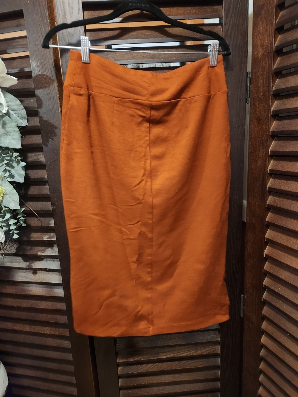 Nine West Rust Orange Pencil Skirt - Picture 5 of 5